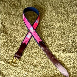 VINEYARD VINES MENS AMERICAN FLAG BELT SZ 32